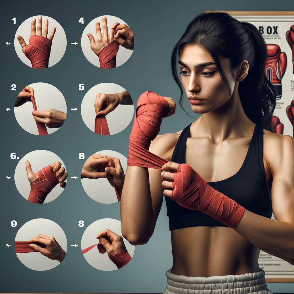 Professional boxer demonstrating step-by-step hand wrapping techniques for boxing, providing a comprehensive boxing hand wrapping guide and tutorial for proper boxing hand protection.